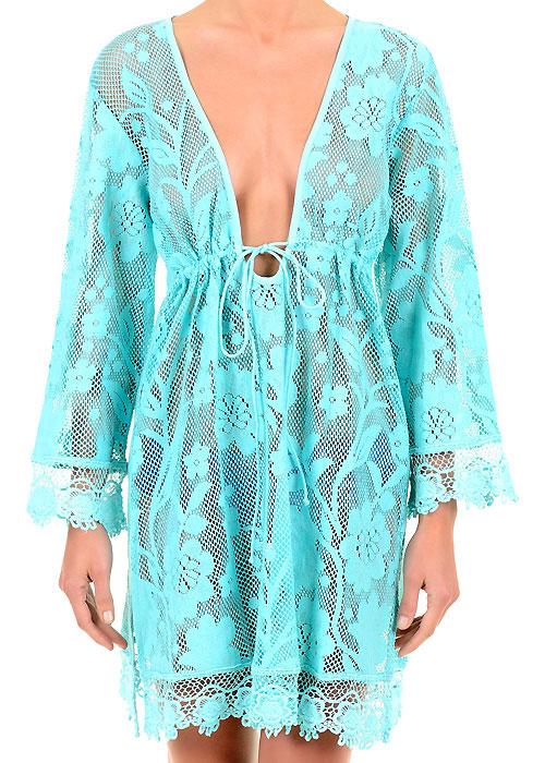 Iconique Acqua Lace Kaftan SideZoom 2