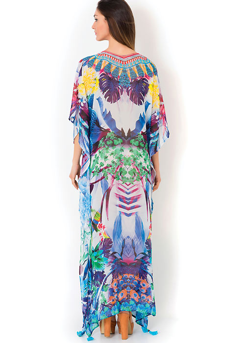 Iconique Arabian Blu Long Poncho image