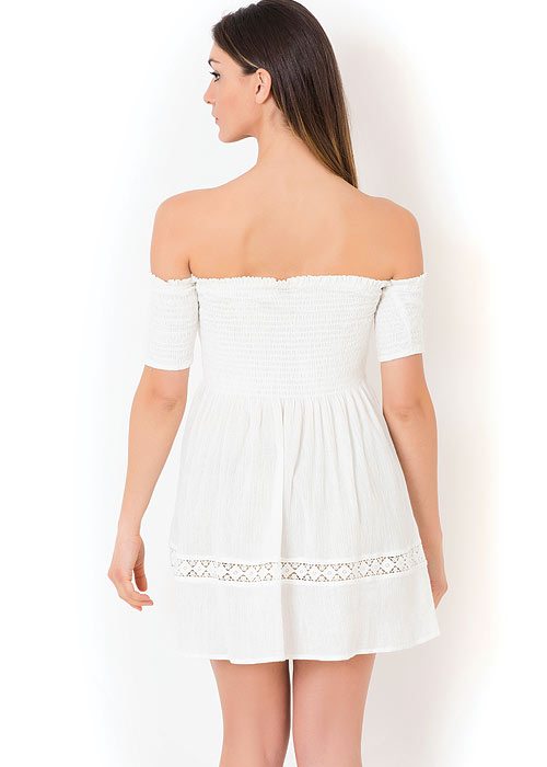 Iconique Elegant White Sands Dress SideZoom 3