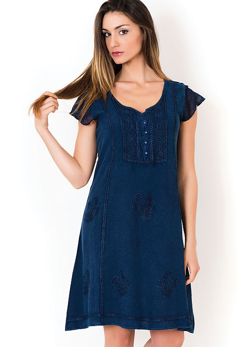 Iconique Indigo Denim Dress SideZoom 2