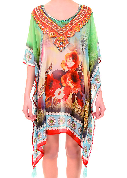 Iconique Oasis Embellished Kaftan SideZoom 2