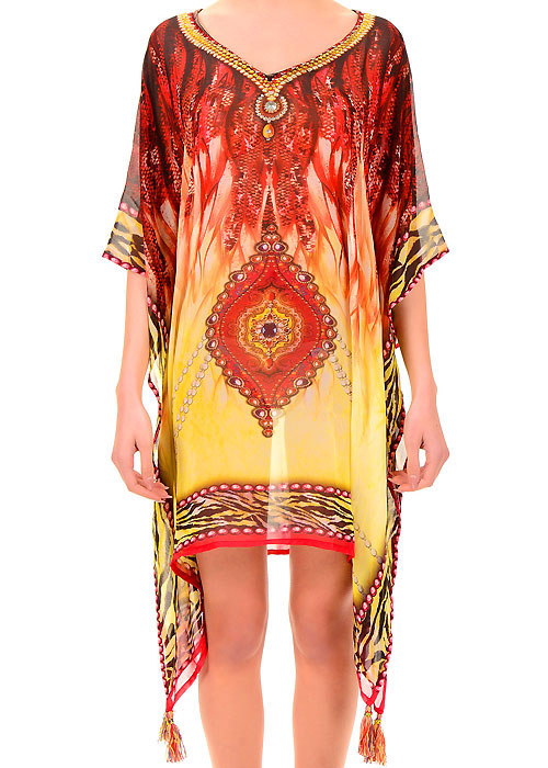 Iconique Safari Embellished Kaftan image