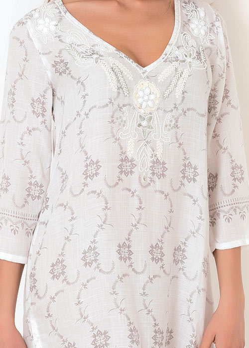 Iconique Sulu White Kaftan image