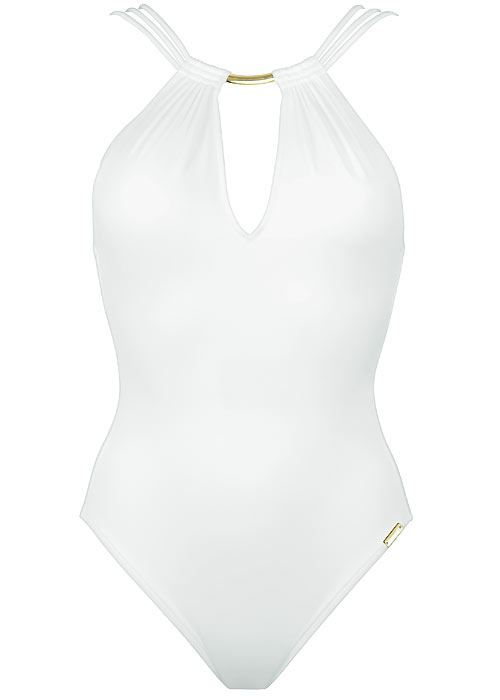 Maryan Mehlhorn Glam White Swimsuit BottomZoom 2