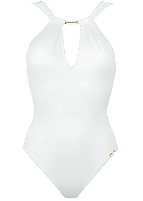 Maryan Mehlhorn Glam White Swimsuit