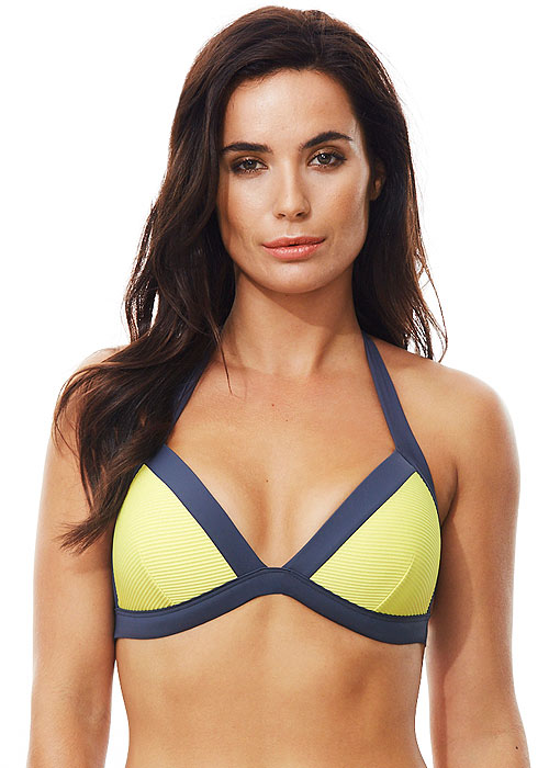 Moontide Jacquard Stripe Lemon Bikini SideZoom 2