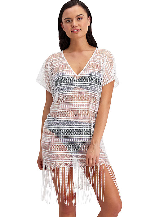 Moontide Aztec V Neck Cover Up