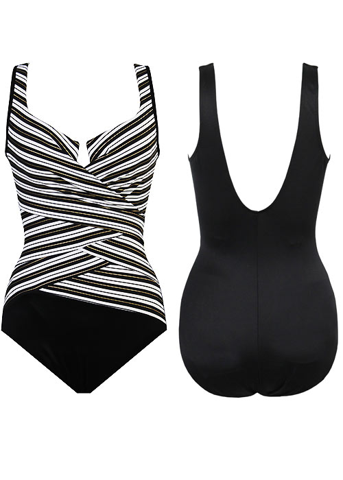 Miraclesuit Gilt Trip Layered Escape Swimsuit SideZoom 2