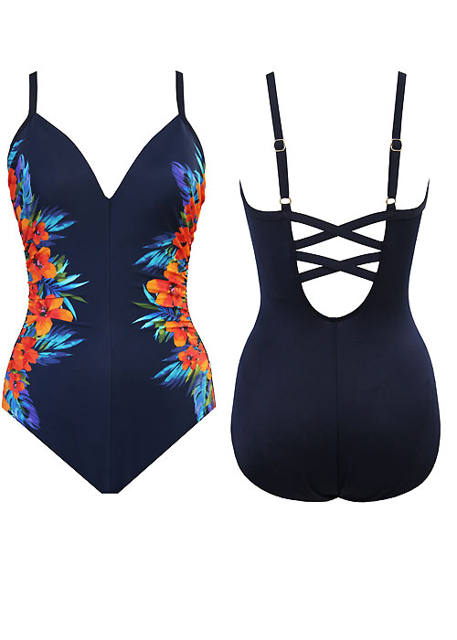 Miraclesuit Samoan Sunset Temptation Swimsuit SideZoom 2