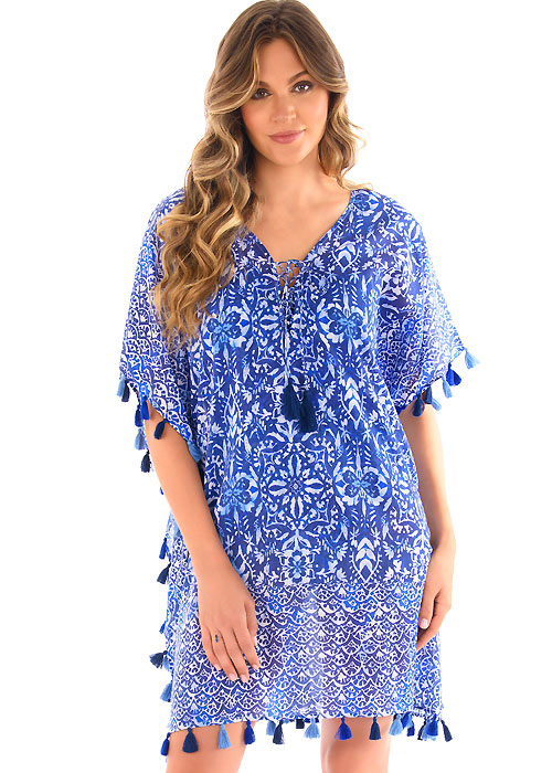 Miraclesuit Tassel Majorca Kaftan SideZoom 2