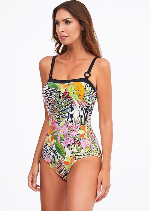 Nuria Ferrer Palm Square Neck Swimsuit SideZoom 3