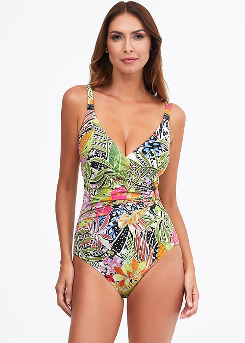 Nuria Ferrer Palm Wrap Swimsuit