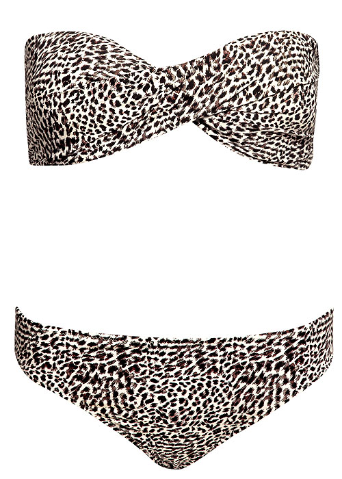 Phax Essential Animal Print Bandeau Bikini image