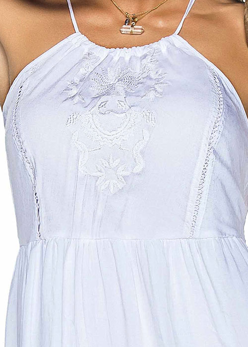 Phax Guipur Detail Halter Sun Dress SideZoom 4