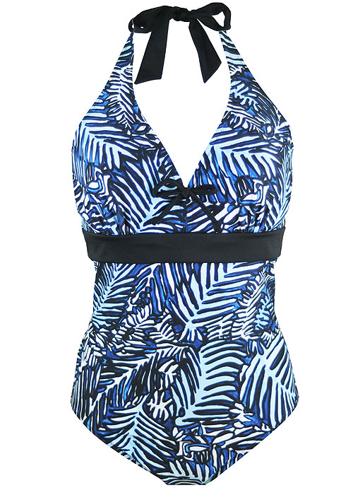 Pour Moi Barracuda Underwired Halter Swimsuit SideZoom 2