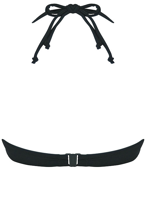 Pour Moi Pleated Adjustable Halter Underwired Bikini Top image