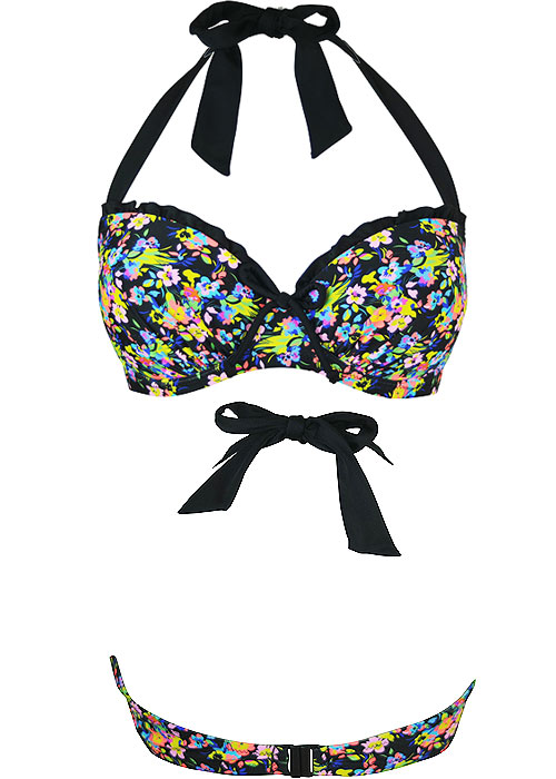 Pour Moi Sunkissed Padded Halter Underwired Bikini Top image