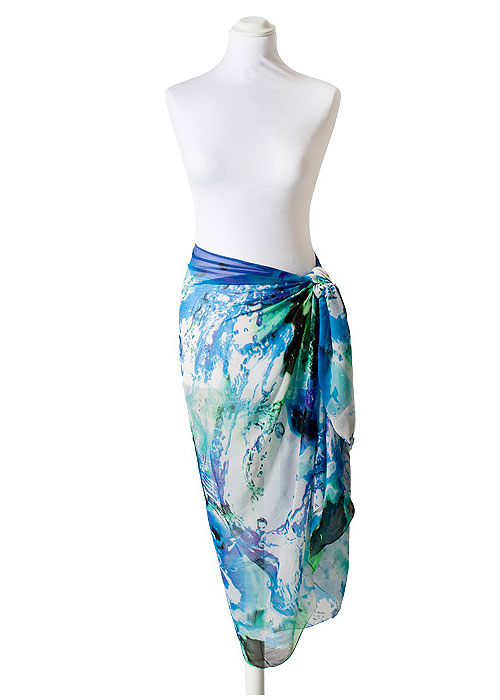 Pia Rossini Lorenzo Summer Breeze Print Sarong SideZoom 2