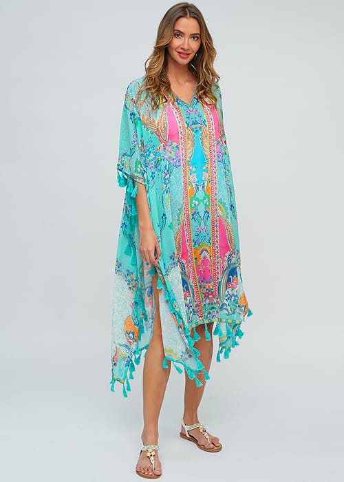 Pia Rossini Cancun Maxi Cover Up SideZoom 3