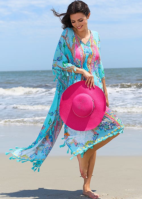 Pia Rossini Cancun Maxi Cover Up