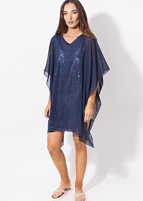 Pia Rossini Julz Sequin Poncho SideZoom 4