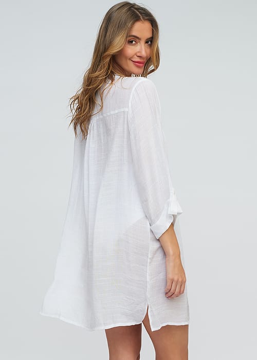 Pia Rossini Reeva Beach Shirt White SideZoom 2