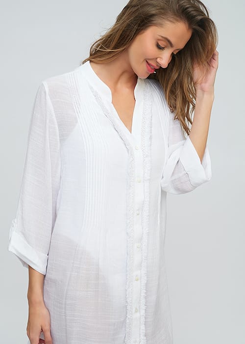 Pia Rossini Reeva Beach Shirt White SideZoom 3