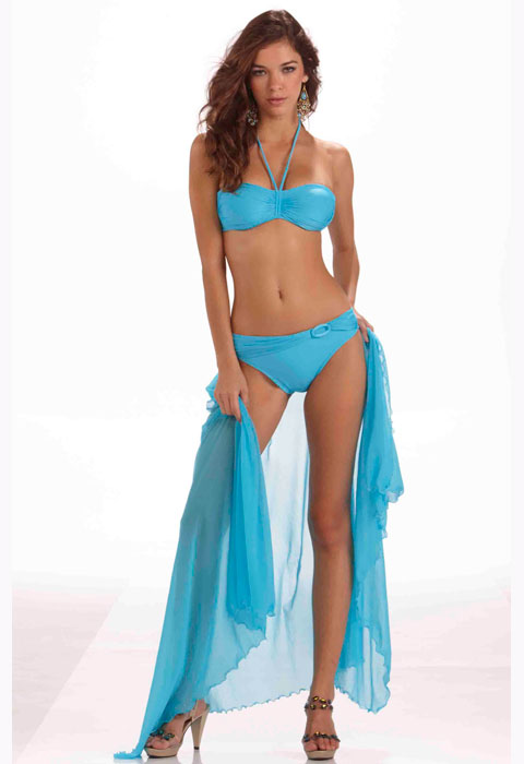 Roidal Helen Bandeau Bikini In Blue image