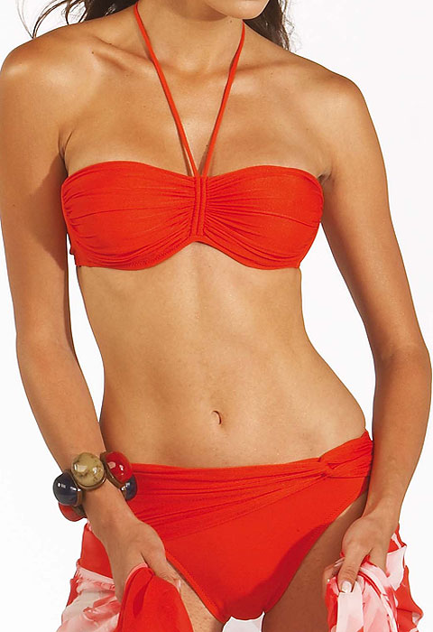 Roidal Helen Bandeau Bikini In Red image