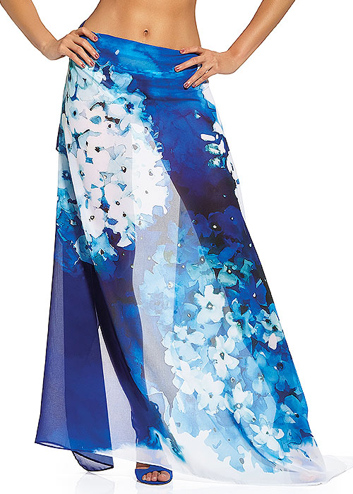 Roidal Blue Flower Lilian Pareo SideZoom 1