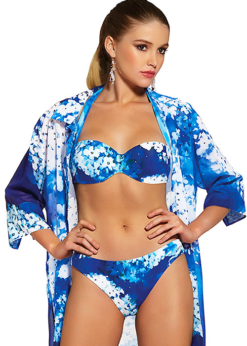 Roidal Blue Flower Ondin Bikini image