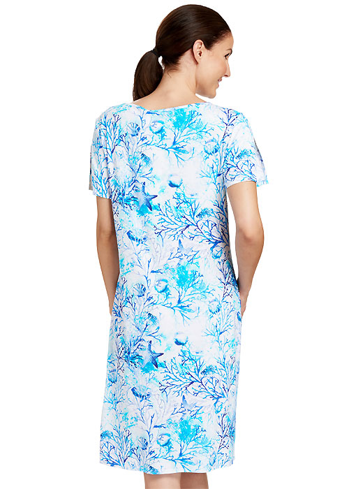 Rosch Great Barrier Reef Short Sleeve Sun Dress SideZoom 2