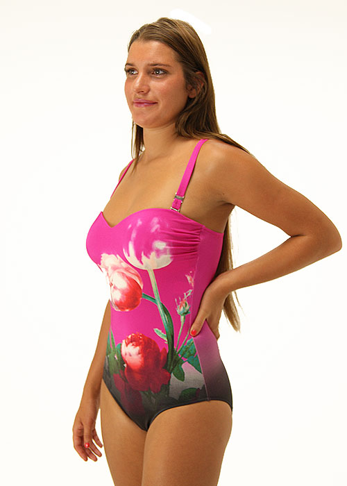 Rosch Rose Bandeau Swimsuit SideZoom 3