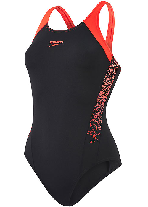 Speedo Essential Boom Splice Muscleback Swimsuit SideZoom 4