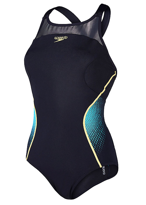Speedo Fit Pinnacle X-Back Black Swimsuit SideZoom 3
