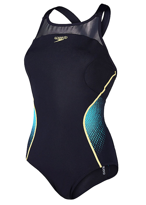 Speedo Fit Pinnacle X-Back Black Swimsuit image