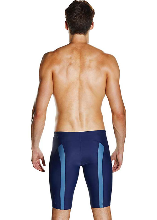 Speedo Mens Fit Powermesh Navy Pro Jammer SideZoom 2