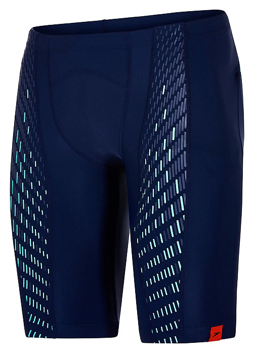 Speedo Mens Fit Powermesh Navy Pro Jammer SideZoom 4