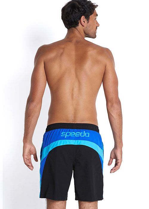 Speedo Mens Logo Splice 18 Inch Water Short SideZoom 2