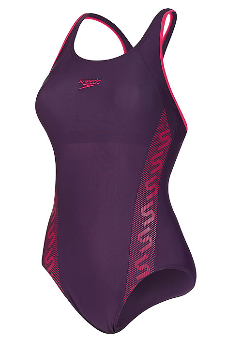 Speedo Monogram Racerback Swimsuit SideZoom 3