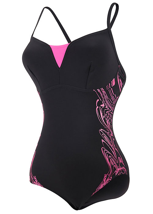 Speedo Sculpture Shinedream Placement Swimsuit In Stock At UK Swimwear