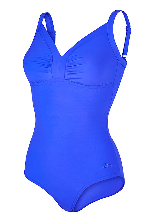 Speedo Sculpture Watergem Royal Blue Swimsuit SideZoom 3