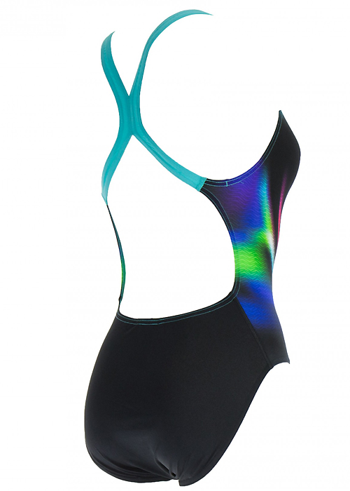 Speedo X Placement Digital Powerback Swimsuit SideZoom 2
