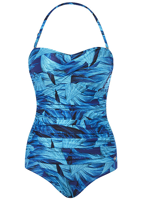 Seaspray Narissa Draped Bandeau Swimsuit In Stock At UK Swimwear