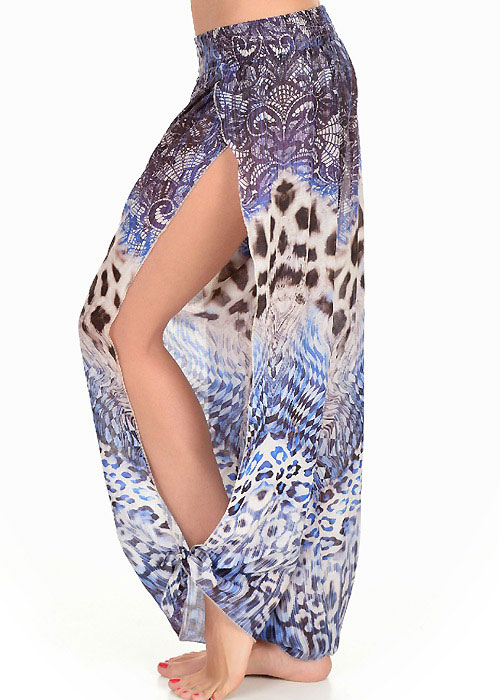 Vacanze Italiane Blue Leopard Beach Trousers image