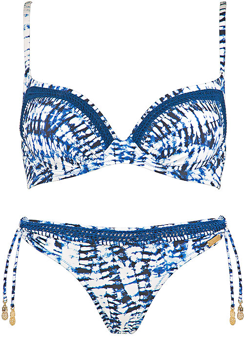 Watercult Batik Twist Plunge Top Bikini SideZoom 2