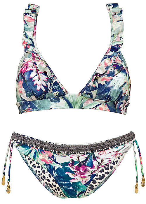 Watercult Floral Camo Jungle Bikini SideZoom 2