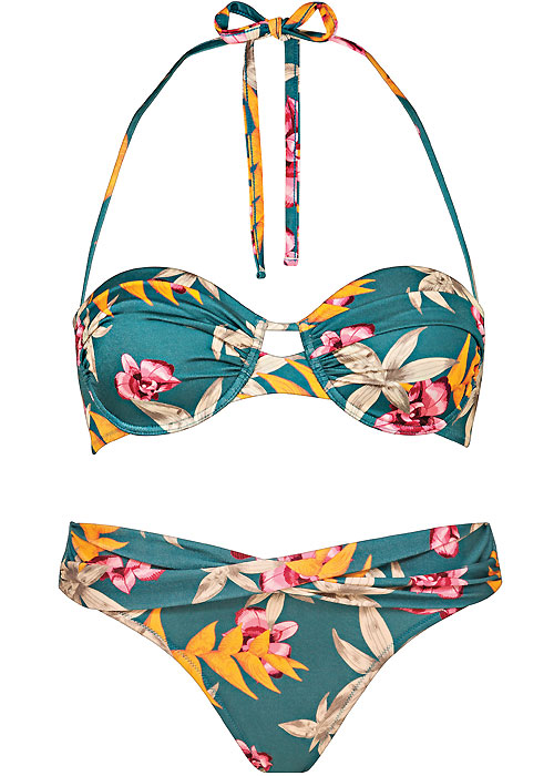 Watercult Hyper Vintage Bandeau Bikini In Stock At UK Swimwear