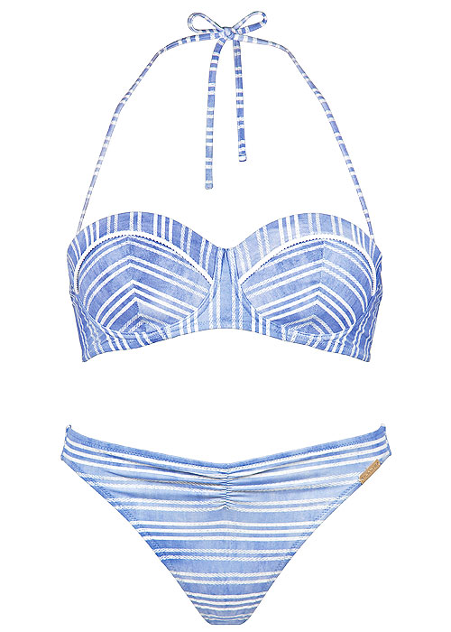 Watercult Modern Mariner Halter Bandeau Bikini SideZoom 4