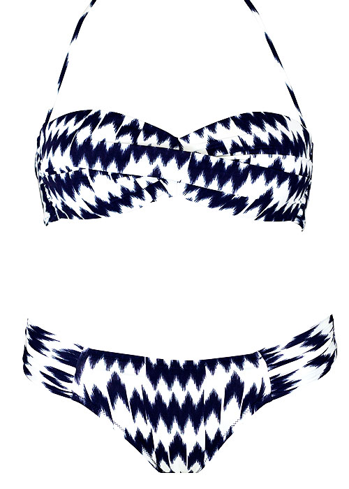 Watercult Nomadic Beach Ink Bandeau Bikini SideZoom 2